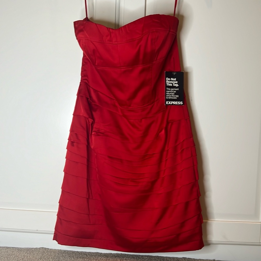 Express Short Mini converable Red Dress size 4